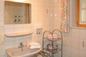 Im Bad in der Ferienwohnung Untersberg