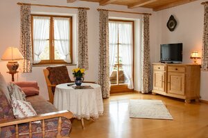 Im Wohnzimmer in der Ferienwohnung Untersberg