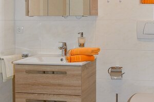 Im Bad der Ferienwohnung Hochkalter