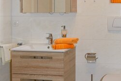 Im Bad der Ferienwohnung Hochkalter