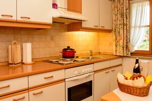 Küche in der Ferienwohnung Untersberg